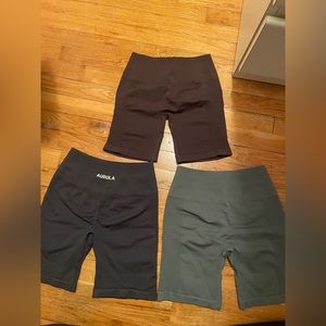 3 Pack Aurola Butt Scrunch Intensify 4.5” Seamless Contour Shorts